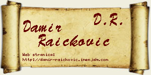 Damir Raičković vizit kartica